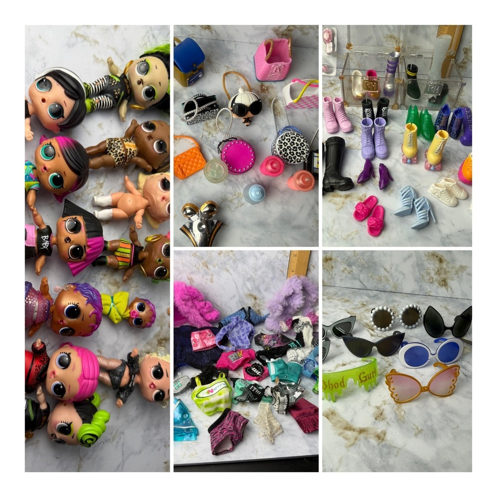 LOL Surprise OMG Doll Clothing Accessories Lot Shoes Outfits Bags Glasses Huge